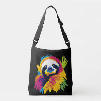 Sac Ajustable Sloth Portrait Illustration Watercolour Painting