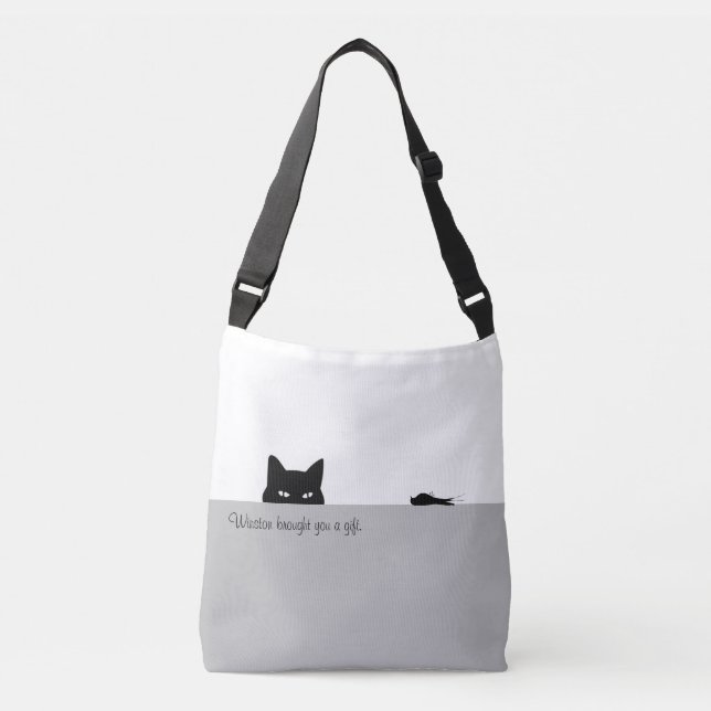 Sac Ajustable Sneaky Cat vous a offert un cadeau (Devant)