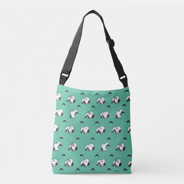 Sac Ajustable Snoopy Moustaches et Motif Turquoise (Devant)