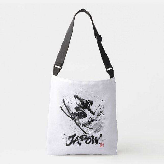 Sac Ajustable Snowboard Brush Art - Skier Slush Powder (Devant)