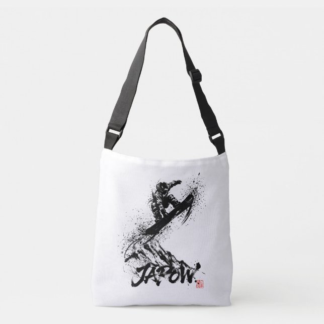 Sac Ajustable Snowboard Brush Art - Snowboarder Grab Jump (Devant)