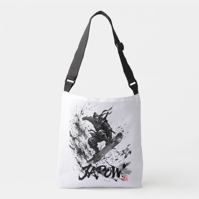 Sac Ajustable Snowboard Brush Art - Snowboarder Ninja (Devant)