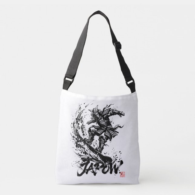 Sac Ajustable Snowboard Brush Art - Snowboarder Samurai (Devant)