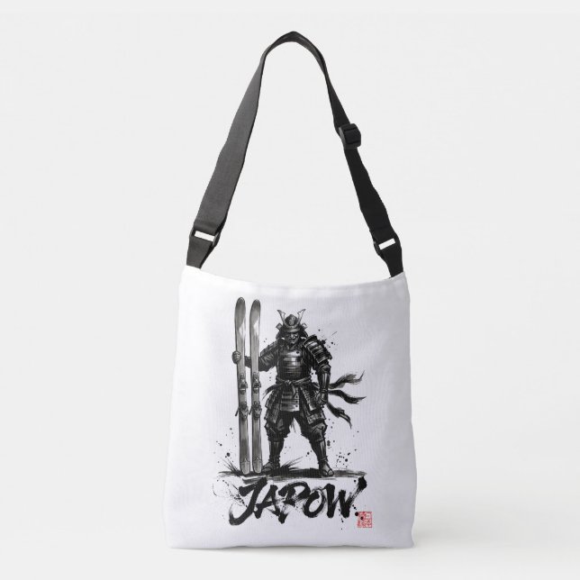 Sac Ajustable Snowboard Brush Art - Standing Samurai Ski (Devant)