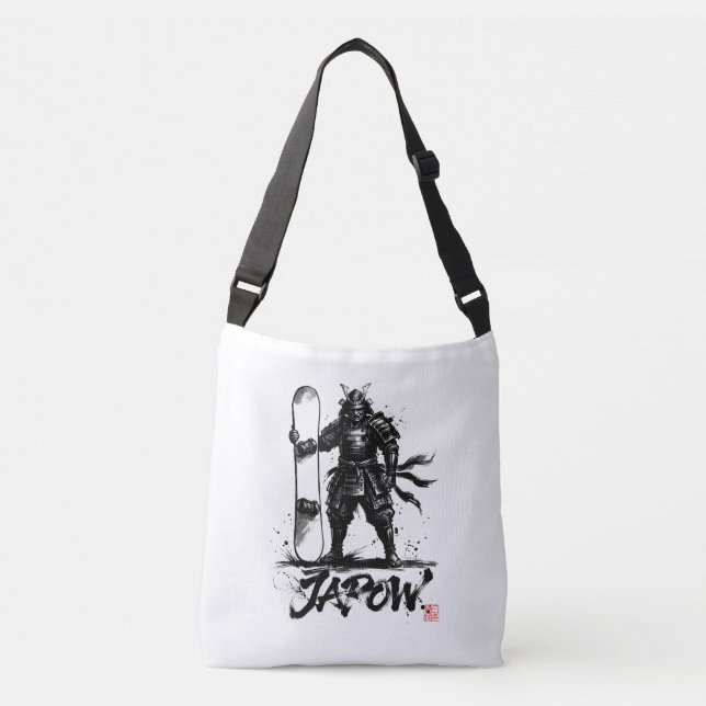 Sac Ajustable Snowboard Brush Art - Standing Samurai snowboard  (Devant)