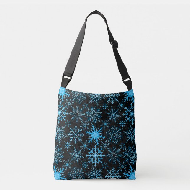Sac Ajustable Snowflake bleu motif (Devant)