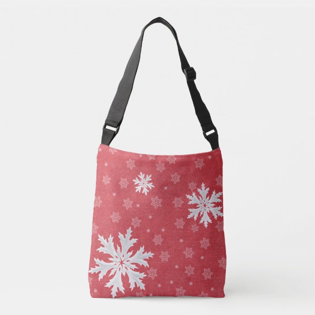 Sac Ajustable Snowflakes à la carte postale de Noël Eve (Devant)