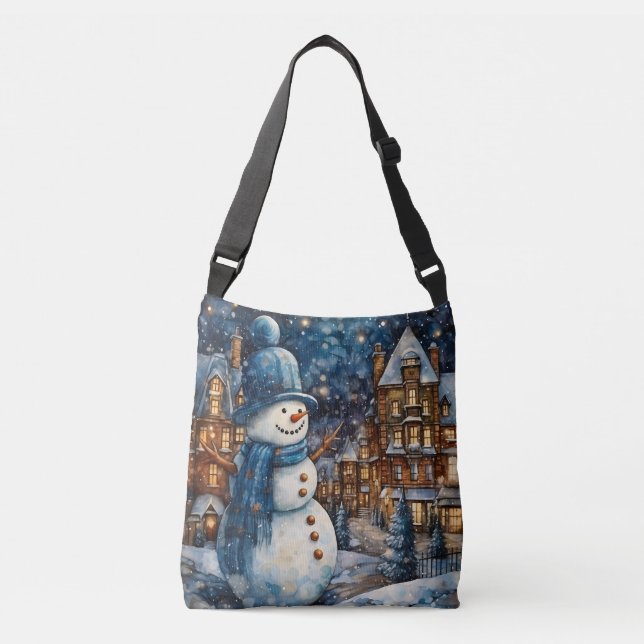 Sac Ajustable Snowy Winter Town Wonderland (Devant)