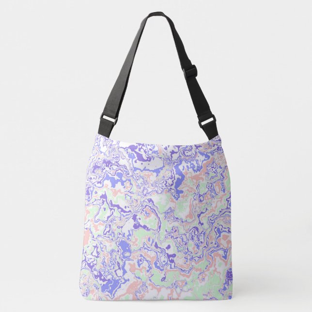 Sac Ajustable Soft Pastel Funky Boho Retro Marbre Abstrait (Devant)