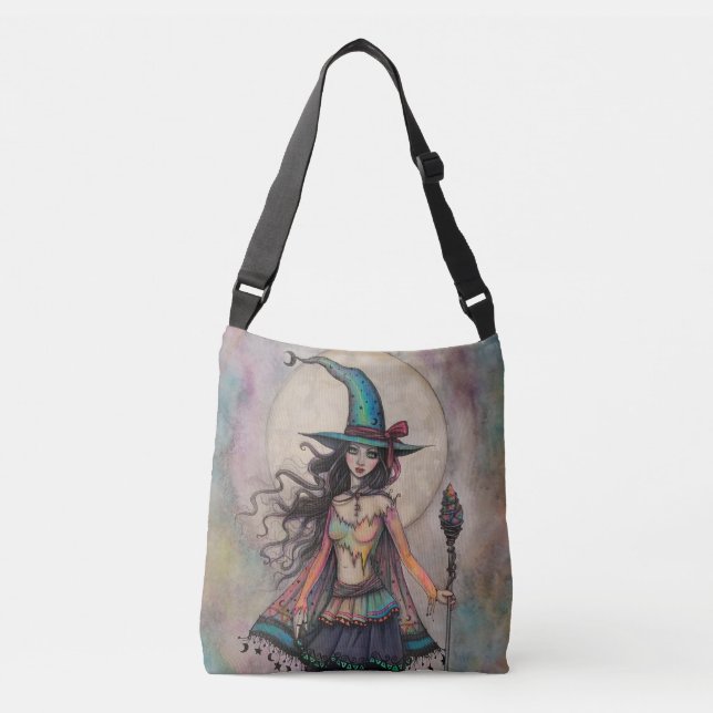 Sac Ajustable Sorcière d'opale de feu Art fantastique Halloween  (Devant)