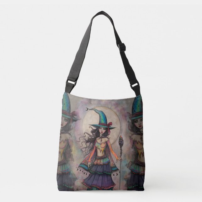 Sac Ajustable Sorcière d'opale de feu Art fantastique Halloween  (Devant)