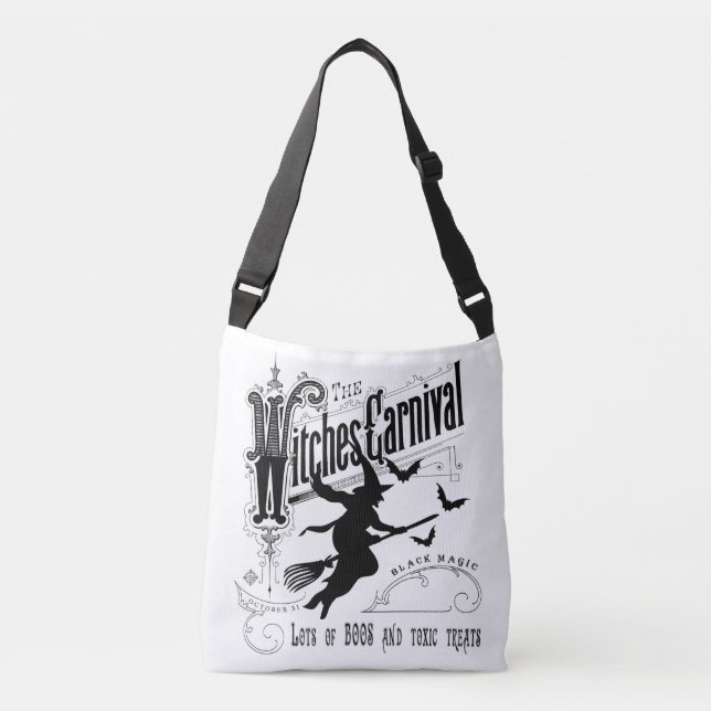 Sac Ajustable Sorcière vintage de Halloween (Devant)