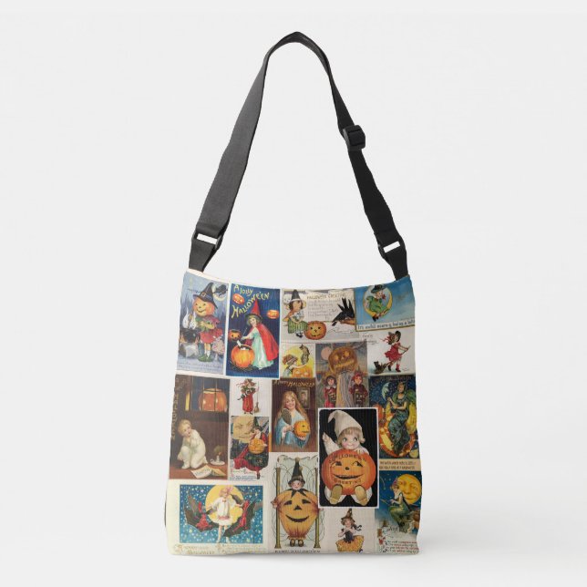 Sac Ajustable Sorcières de cartes postales vintage Halloween 100 (Devant)