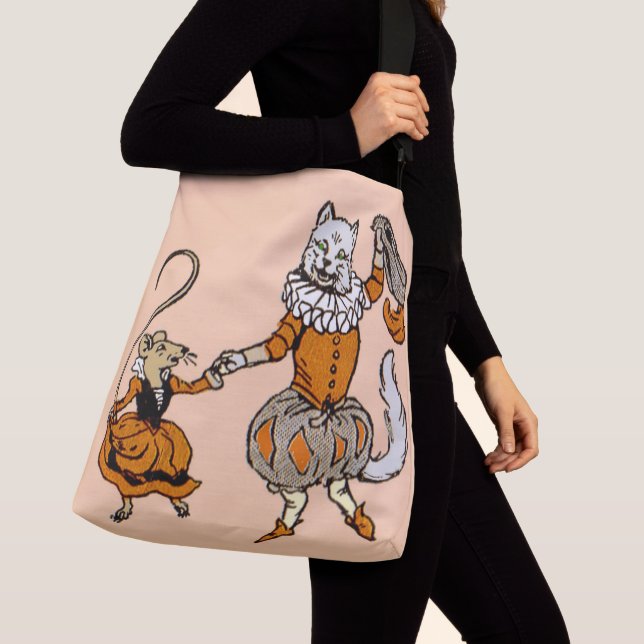 Sac Ajustable souris dansant avec une impression de chat (De près)