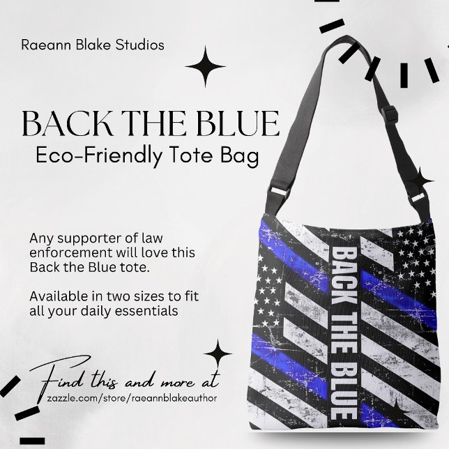 Sac Ajustable Soutenez le Tote Bleu (Créateur téléchargé)