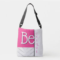 Soyez unique Citation positive rose avec Zig Zag e