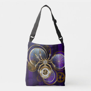 Sac Ajustable Spider Steampunk sur Arrière - plan pourpre