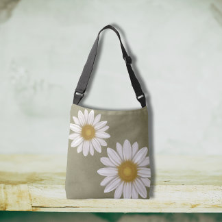 Sac Ajustable Springtime Dusty Sage Daisy Levé main