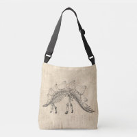 Stegosaurus Dinosaur Skeleton Papier à script Vint