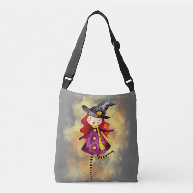 Sac Ajustable Stellalunarts Halloween sorcière mignonne fille (Devant)