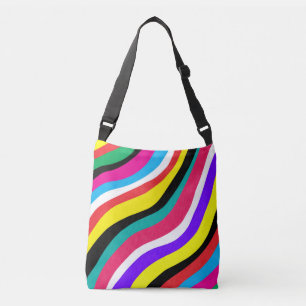 Sac Ajustable Stripes multicouleurs psychédéliques à ondes