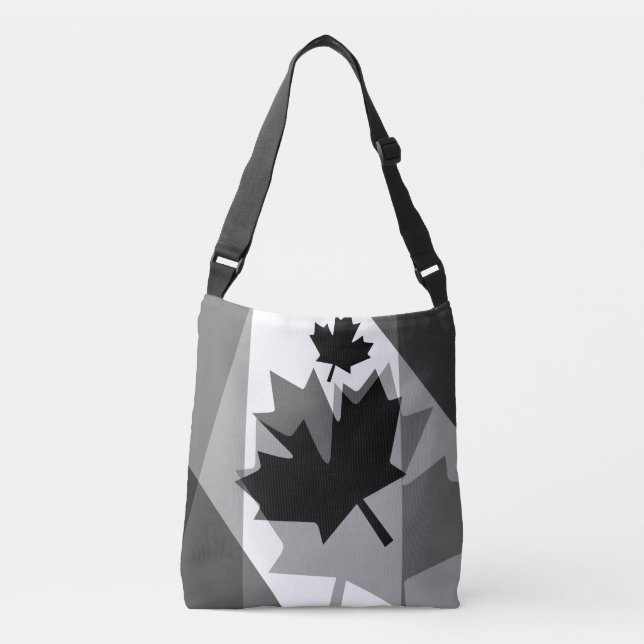 Sac Ajustable Style canadien Feuille d'érable noire stratifiée C (Devant)