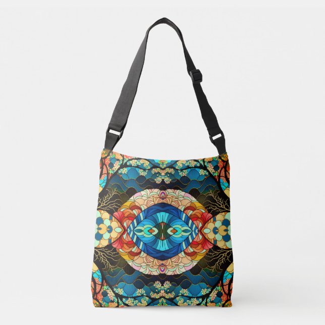 SAC AJUSTABLE STYLE D'ART JAPONAIS FORET SYMETRIQUE (Devant)
