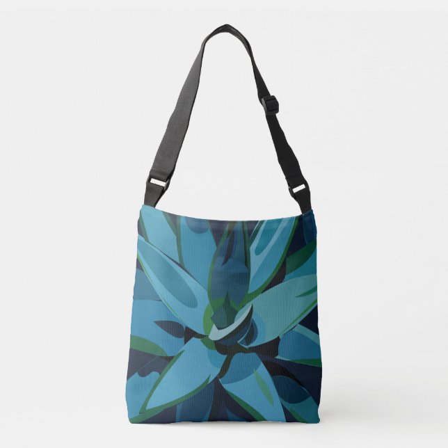 Sac Ajustable Succulentes Agave Bleu Cactus Succulentes (Devant)