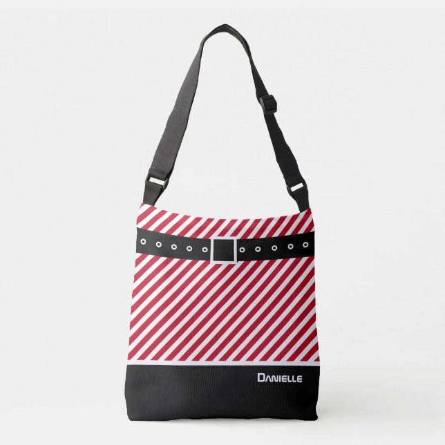 Sac Ajustable Sucre de canne blanc rouge personnalisé, noir et c (Devant)