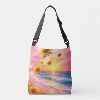 Sac Ajustable Sueño Marino de Girasoles: Atardecer en la Playa