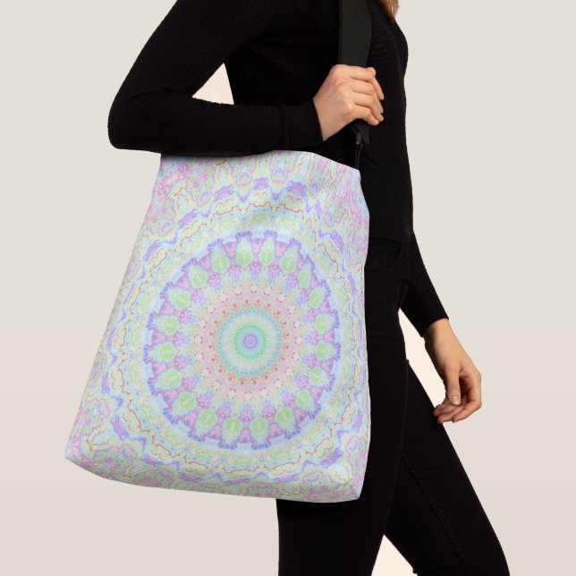 Sac Ajustable Super Funky Boho Hippie arc-en-ciel Abstrait Manda (De près)