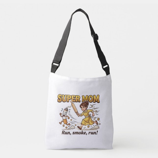 Sac Ajustable Super Maman Fumant Drôle (Devant)