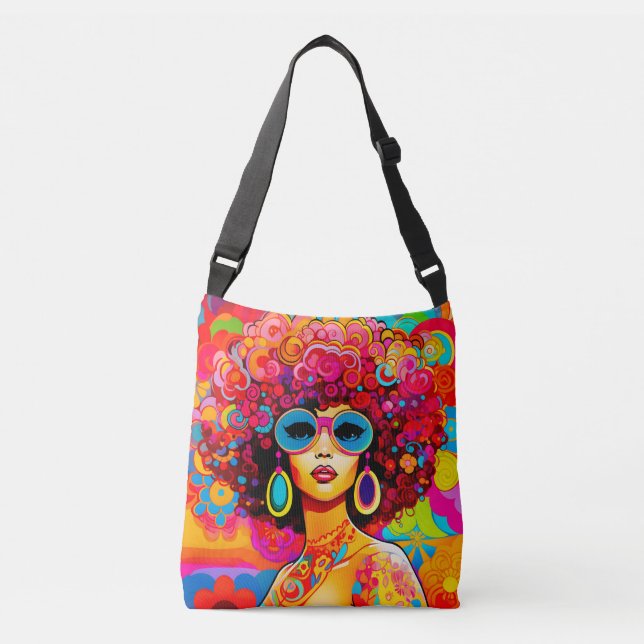 Sac Ajustable Super Retro Afro Chic Pop Art (Devant)