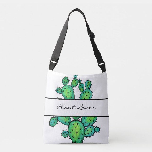 Sac Ajustable Superbe aquarelle prickly Cactus (Devant)