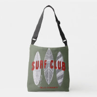 Surf Club Summer Beach Vacances Funny Vintage