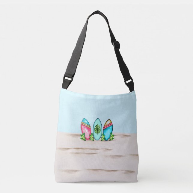 Sac Ajustable Surf Rétro, Rose, (Devant)
