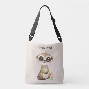 Sac Ajustable Suricate sur du sable clair beige