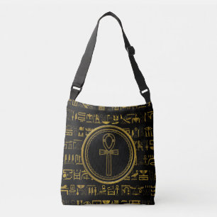 Sac Ajustable Symbole croisé d'Ankh d'Egyptien d'or