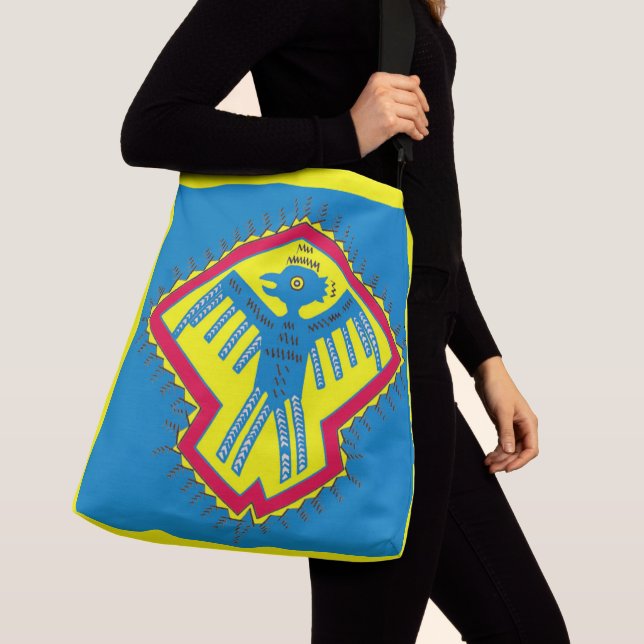 Sac Ajustable symbole d'oiseau amérindien (De près)