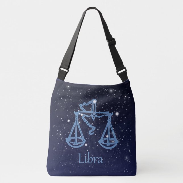 Sac Ajustable Symbole Libra Constellation et Zodiac avec étoiles (Devant)
