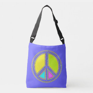 Sac Ajustable Symbole PAIX avec des couleurs remplies