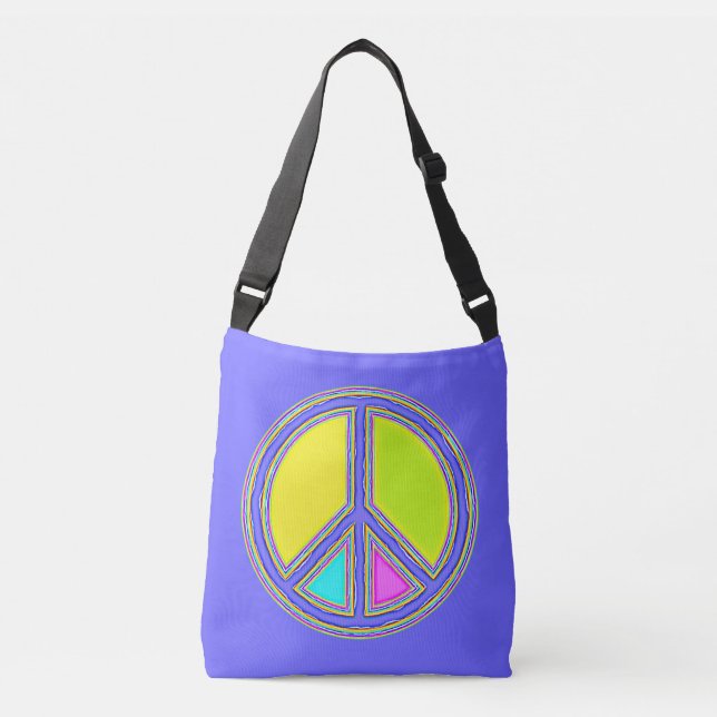 Sac Ajustable Symbole PAIX avec des couleurs remplies (Devant)