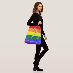 Sac Ajustable Symboles de la Fierté de couple féminin Arc-en-cie