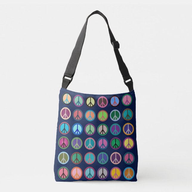 Sac Ajustable Symboles de paix en couleur (Devant)