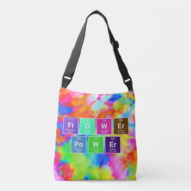 Sac Ajustable Tableau chimique périodique des éléments : FlOWEr  (Devant)