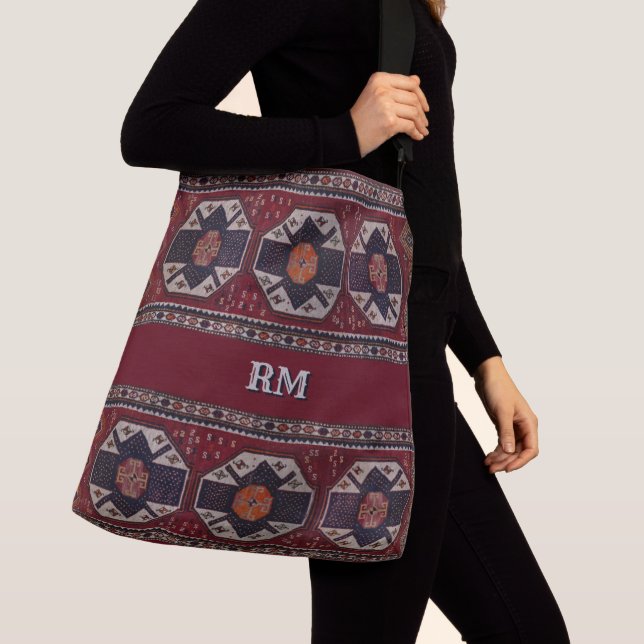 Sac Ajustable Tapis d'antiquité avec votre nom ou initiale(s) (De près)