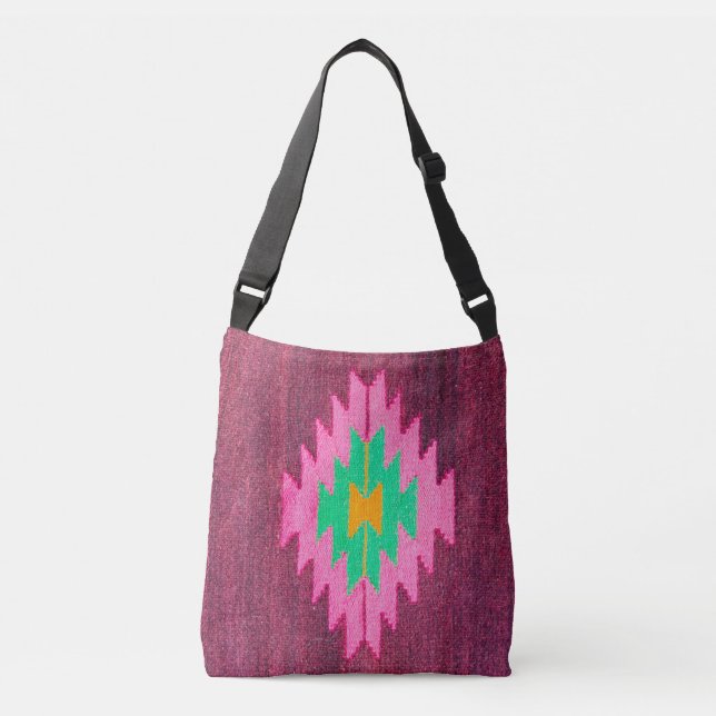 Sac Ajustable Tapis Kilim Aztèque Turc Unique (Devant)