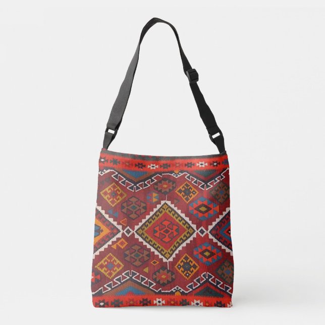 Sac Ajustable Tapis turc persan rouge oriental (Dos)