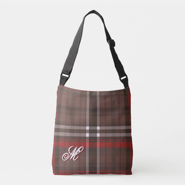 Sac Ajustable Tartan Plaid Rouge Traditionnel Collection tendanc (Devant)