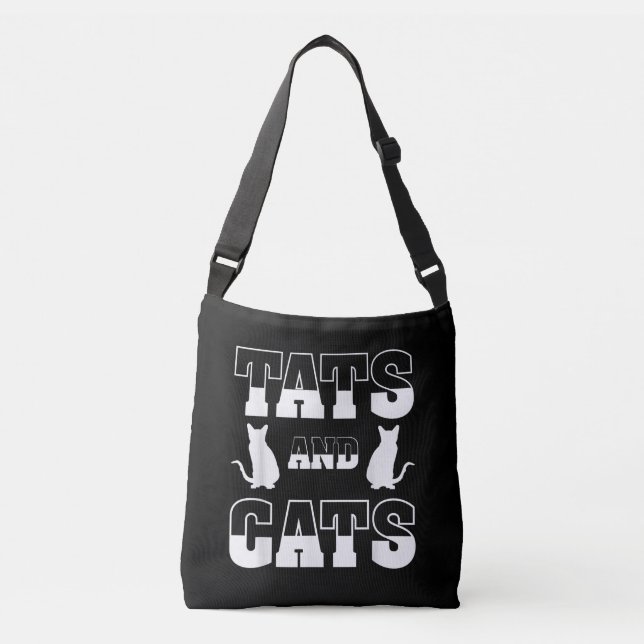 Sac Ajustable Tats Et Chats Amoureux des animaux Cadeau Tatouage (Devant)